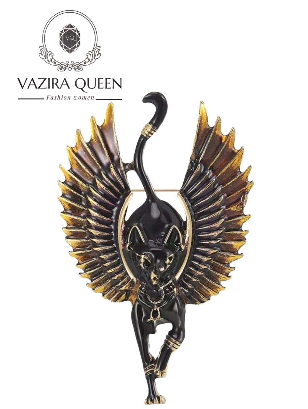 VQ Cat Brooch